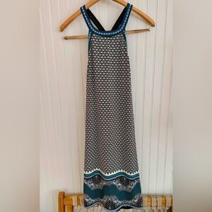 Max Studio Maxi Dress Size Small Black and White Geometric